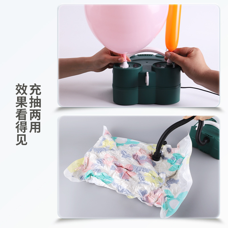 Double Movement Multi-Function Electric Balloon Inflator Electric Balloon Pump Electric Inflator Magic Strip Balloon Machine details Picture