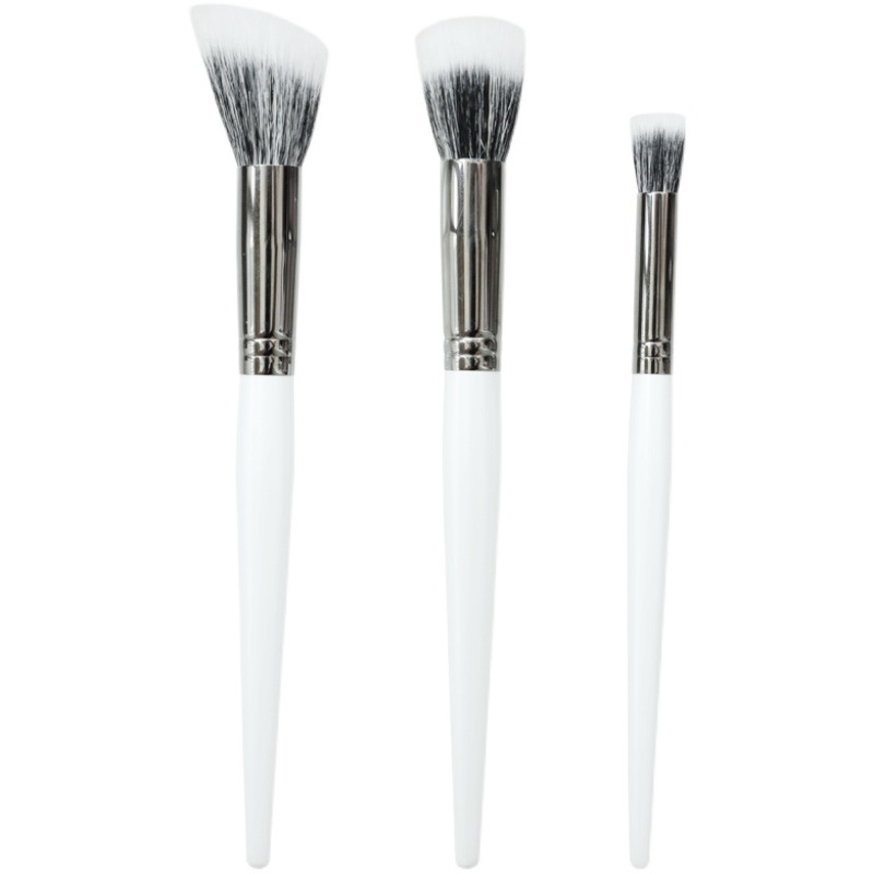 Point Blush Brush Concealer Brush Fine Light Peak Wool Animal Hair Double Flat Oblique Head Cangzhou Makeup Brush Item Picture