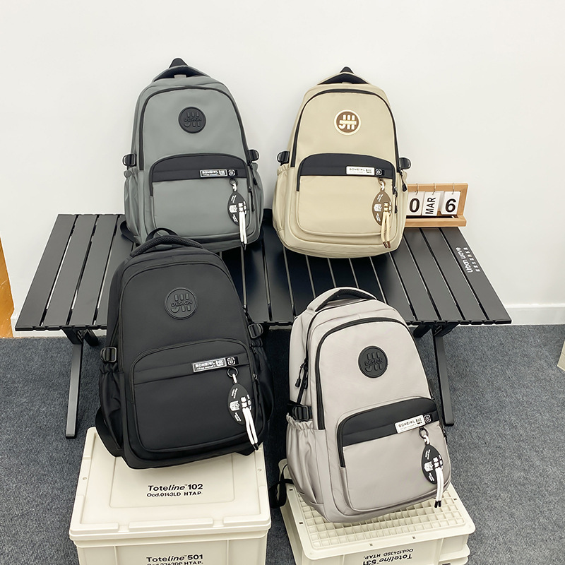 Schoolbag for boys, high school students, large capacity, 2025 new trendy brand backpack, lightweight backpack, college students' trend Specification image