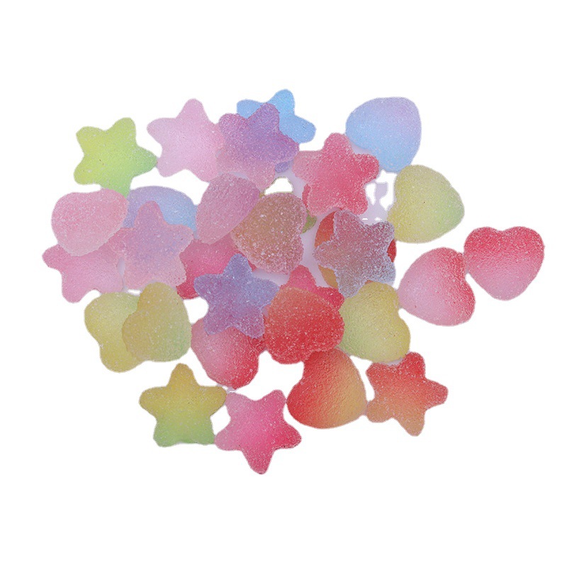 Artificial Gummy Resin Accessories Diy Handmade Shop Materials Cream Glue Mobile Phone Case Patch Cake Collocation Decoration Item Picture
