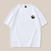 New short-sleeved T-shirts for men, heavy embroidery, all-cotton round neck, loose and large-sized casual trendy couple shirts, custom-made and wholesale details Picture