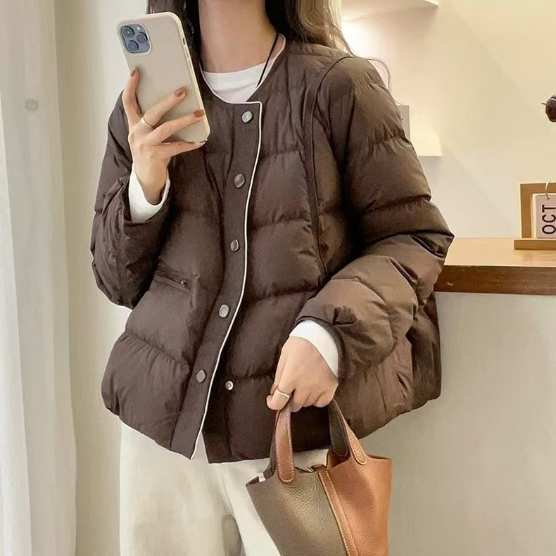 羽绒服女款短款冬季白鸭绒羽绒外套女新款高级感详情2