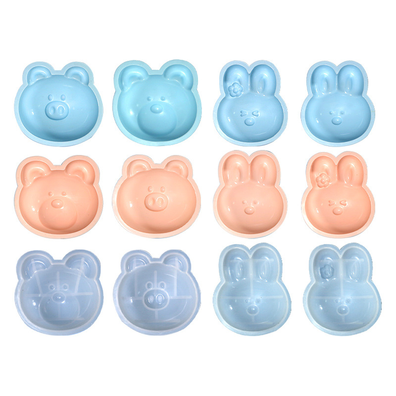 diy baking molds, individual little pig and rabbit cake molds, baby food molds, cross-border exclusive supply Item Picture