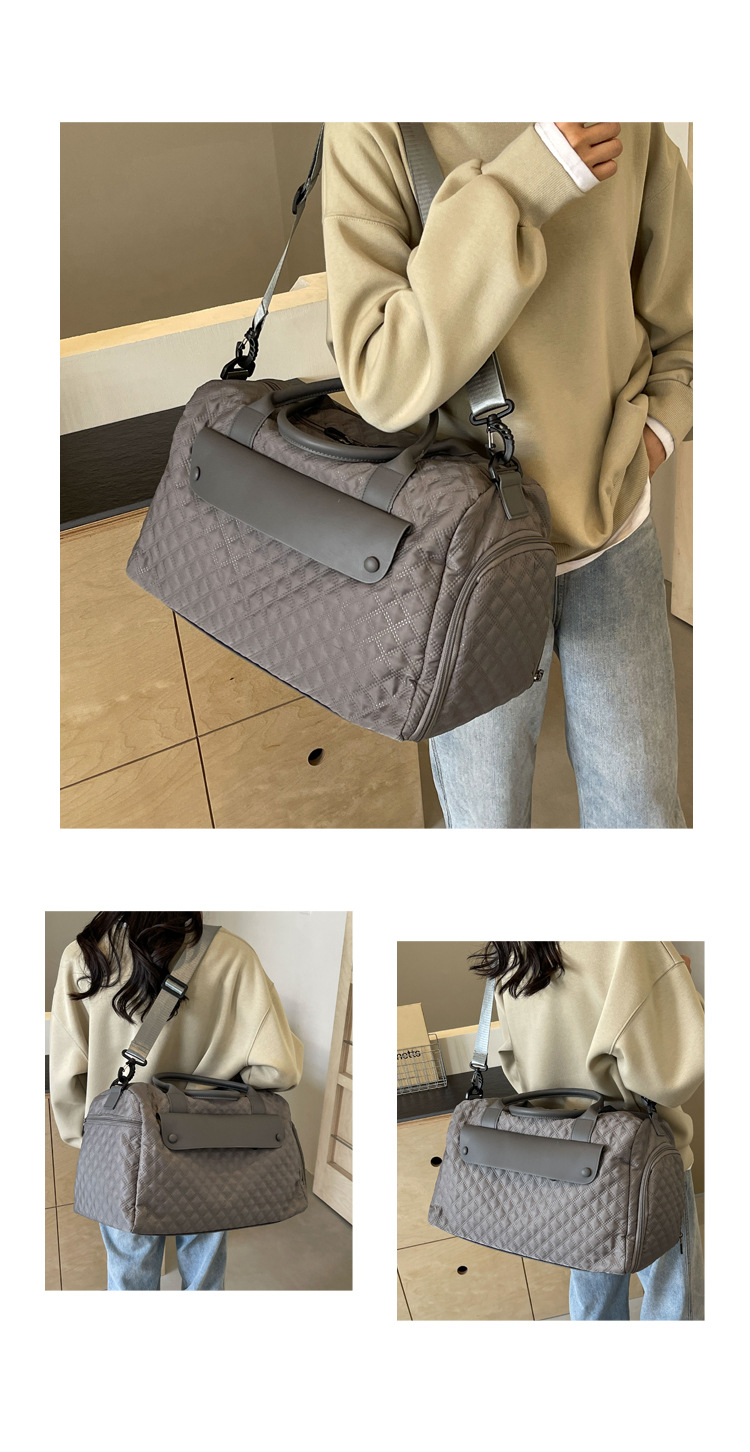 新款旅行包短途出差行李包女大容量运动健身包女士单肩斜挎手提包详情15