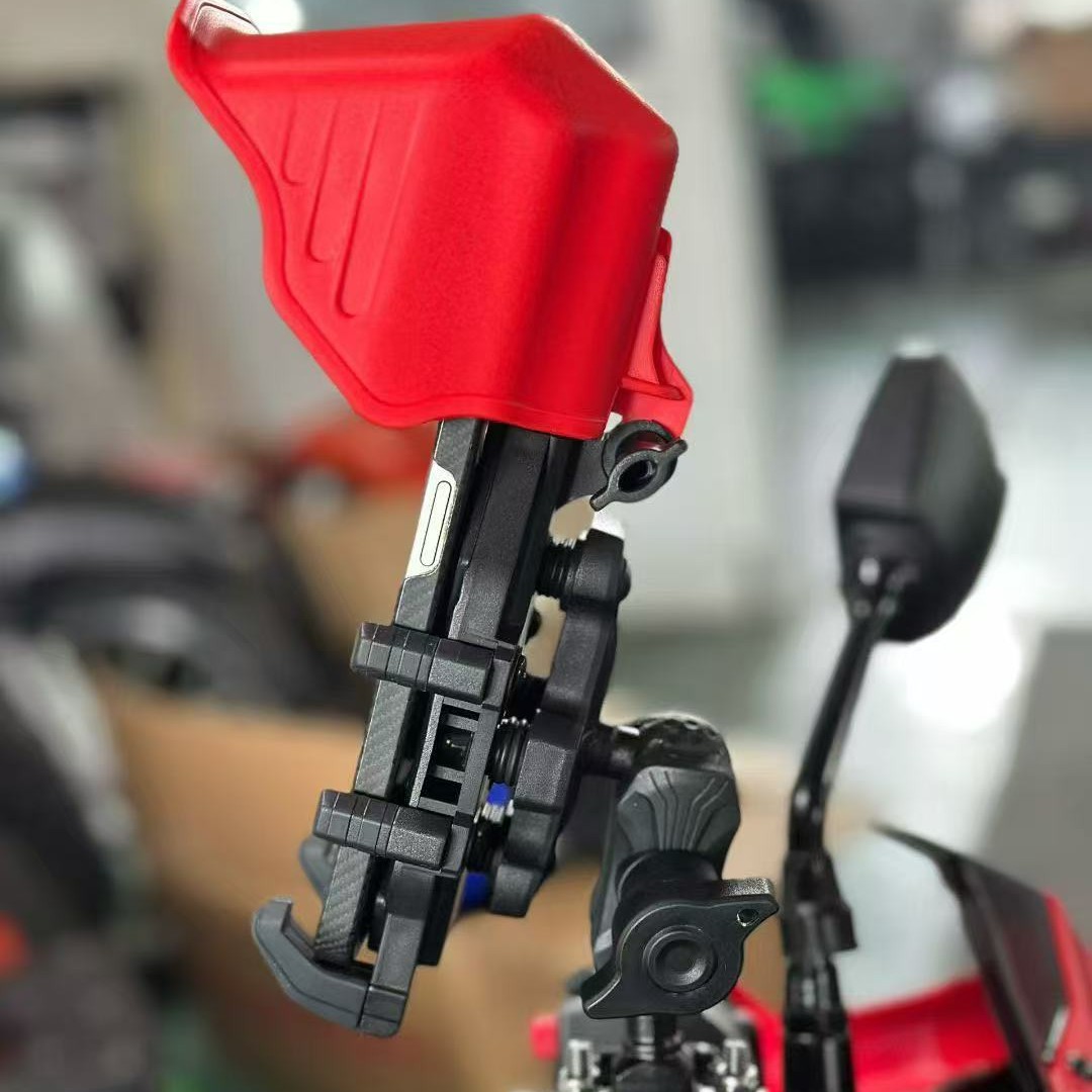 New small helmet electric bike, motorcycle takeout navigation, mobile phone stand, car sunshade, waterproof cycling mobile phone stand Application Scenario