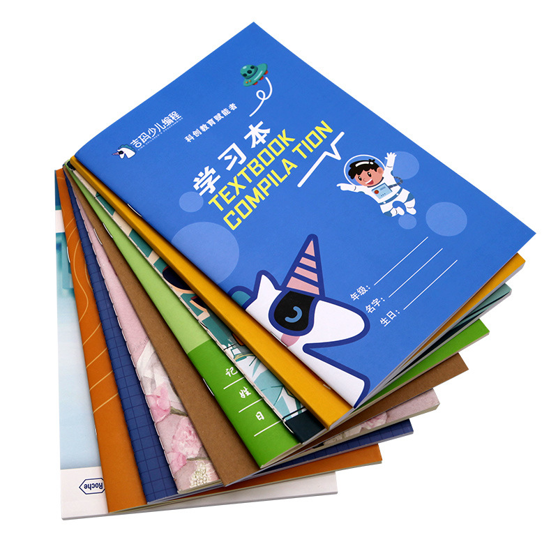 Vintage Kraft Paper Car Line Book A4 Student Exercise Notebook Customized Cover Can Print Logo Application Scenario