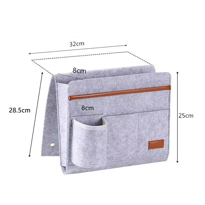 Felt bedside sofa storage bags for bedrooms, bedside book storage hanging bags for student dormitories, for export only, for export only, for export only, for export only details Picture