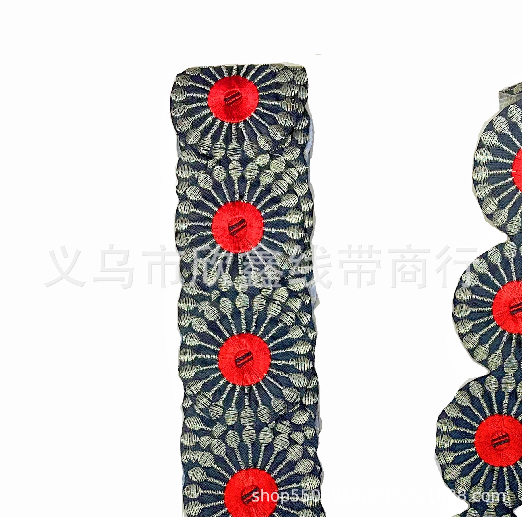 New Europe, America And Africa Foreign Trade Embroidery Lace Scarf Skirt Accessories National Style Retro Clothing Wholesale Specification drawing