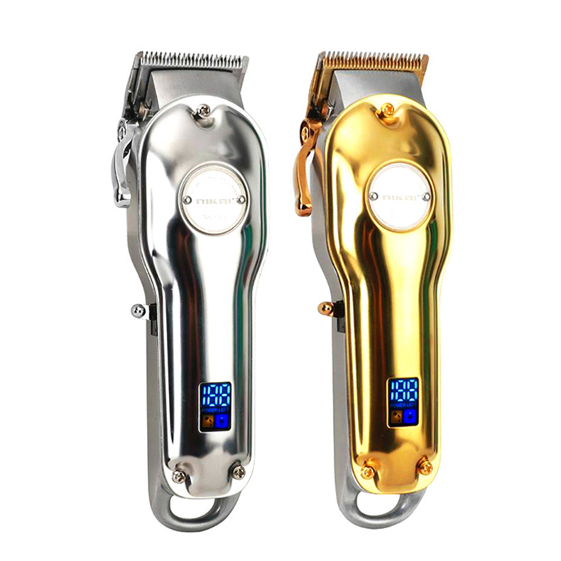 LCD digital display all-metal electric clipper, barber shop rechargeable hair clipper, men's professional hair salon clipper, hair clipper