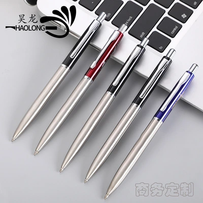 Strict Selection Advertising Press Metal Ballpoint Pen Business Gift Metal Pen Laser Logo Press Metal Oil Pen