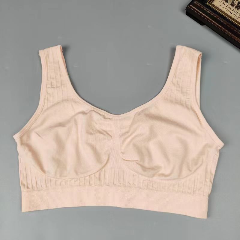 Mom Underwear Senior Vest Bra Without Underwire One-Piece High Elastic Women's Sports Vest Bra Application Scenario
