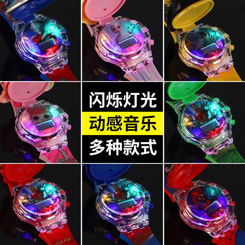 OTT Light and Music Children's cartoon electronic watch for kids, boys and girls, 3 children's toys, 6 years old Specification image