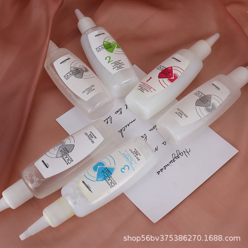 Wholesale European elastic variety perm water Lai curling perm solution salon texture perm setting agent elegant cold perm solution Application Scenario