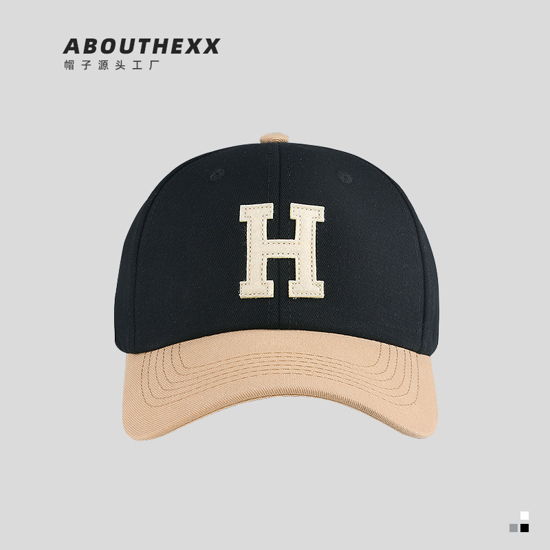 The popular H-letter baseball cap for women is a trendy brand that shows off one's face. It's a casual and versatile Korean version of a spring and autumn sunshade baseball cap for men Application Scenario