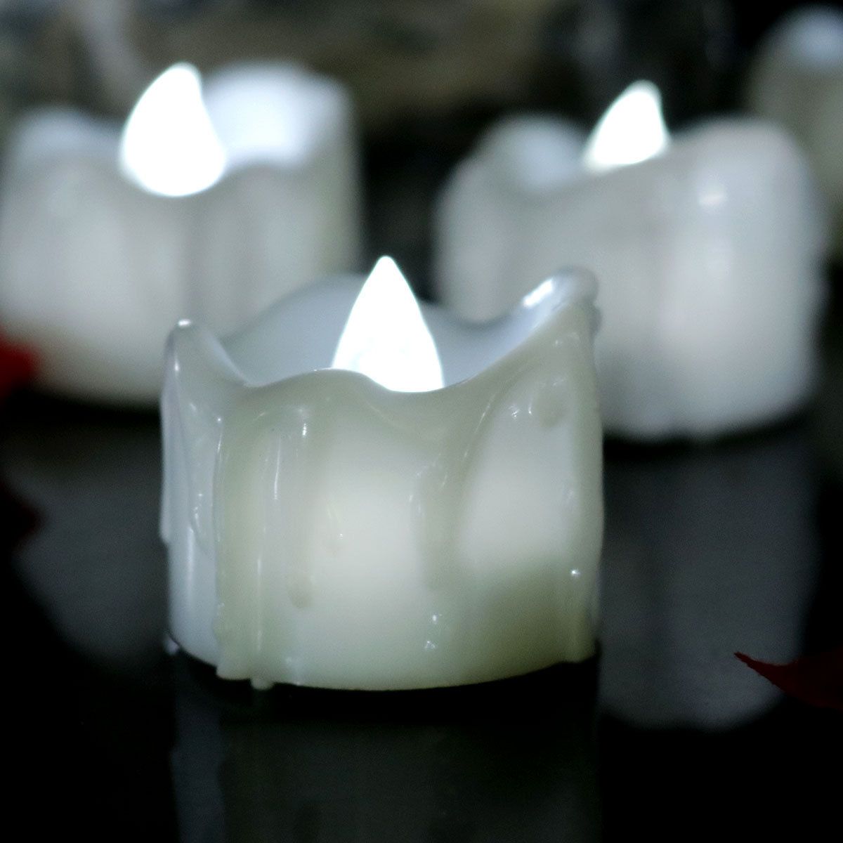 投影仪星空灯/小灯饰/钮扣电池盒/塑料小灯笼/苹果装饰细节图