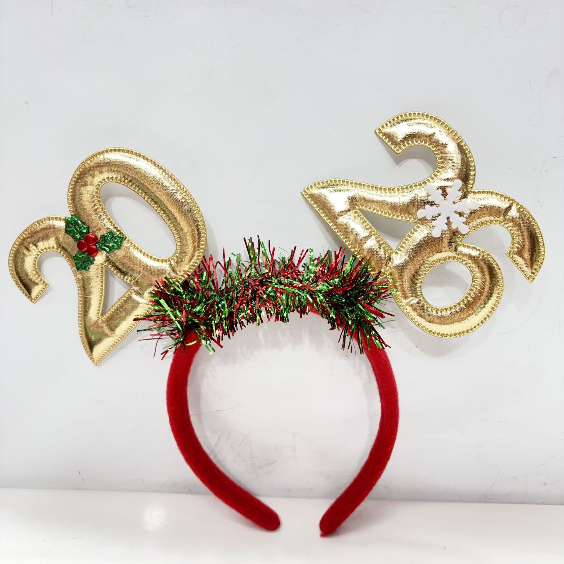 New Year's Eve 2026 Digital weight gain, glitter, colorful headbands, bar carnival, party, gathering props, headwear Item Picture