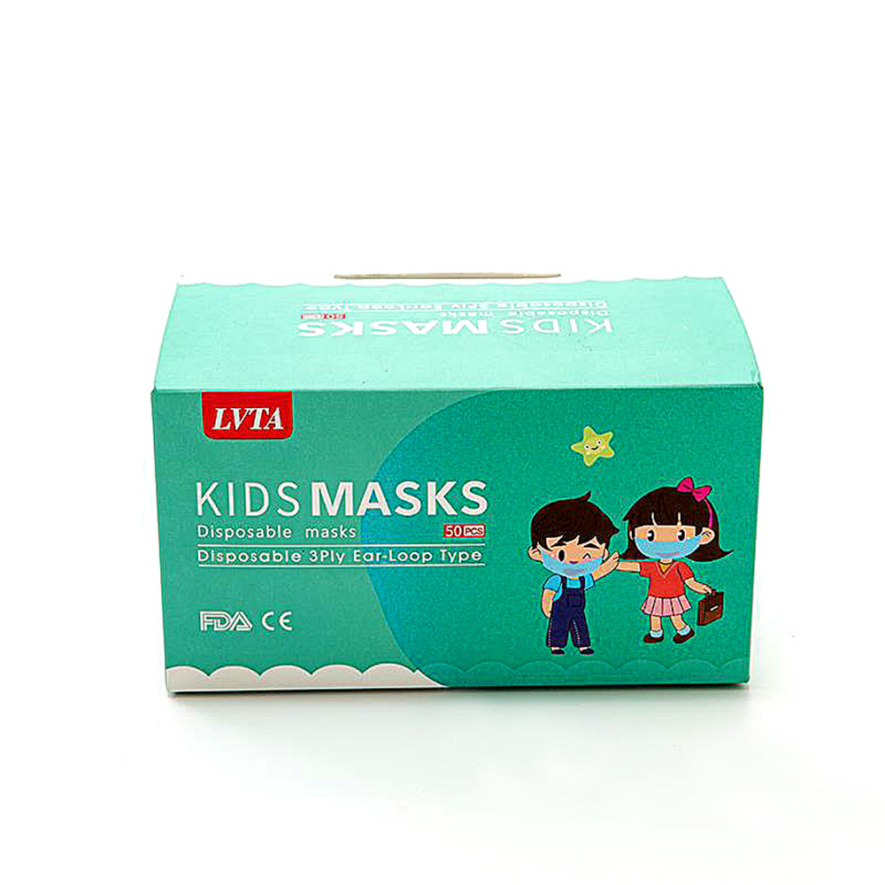 Mask Packaging Box Can Be English Disposable Mask Packaging Box Folding White Card Paper Box Printing Color Box Wholesale Application Scenario
