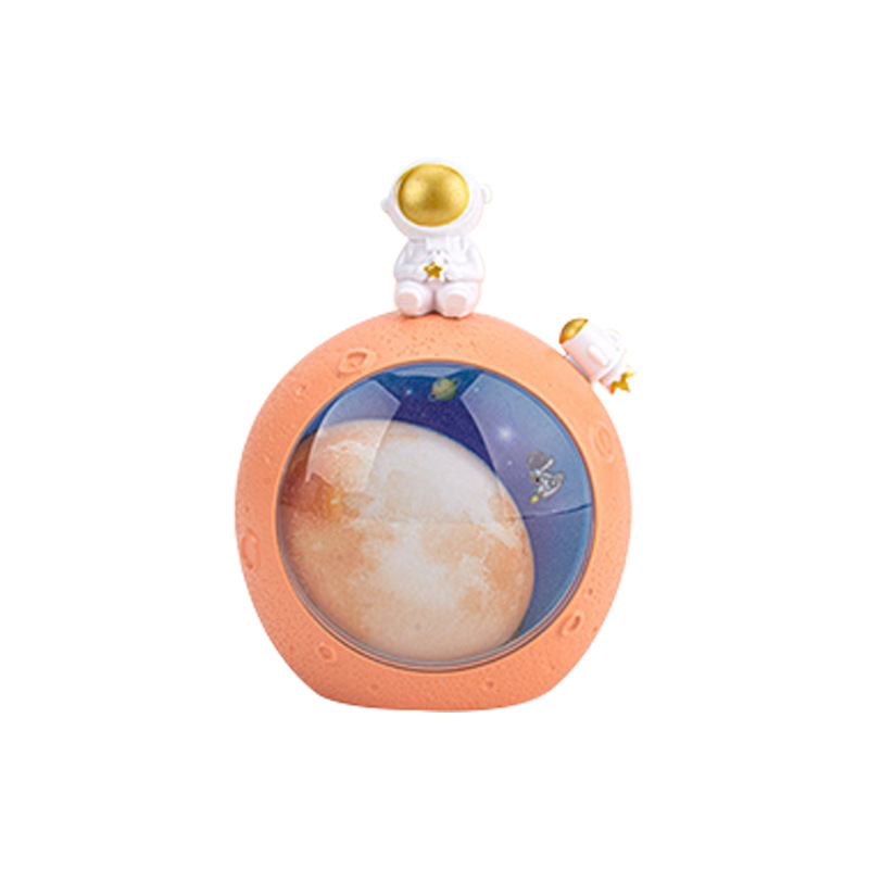Astronaut Moon Lamp Usb Rechargeable Children's Room Bedside Soft Light Eye Protection Atmosphere Nightlight Decoration Item Picture