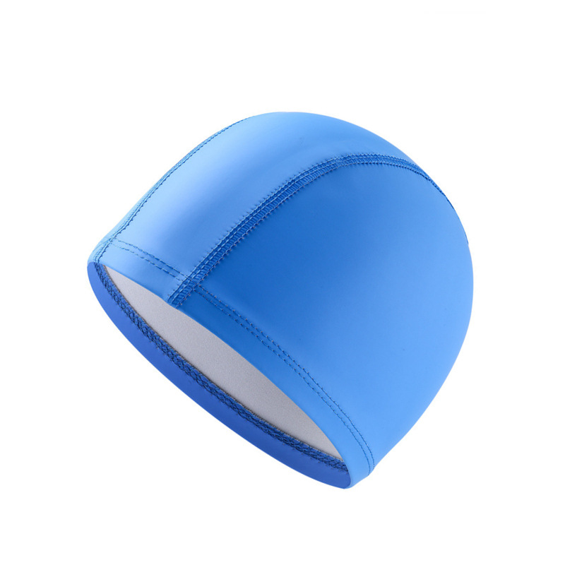 【 Activities 】 Swimming Cap For Men And Women Pu Waterproof Elastic Solid Color Large Adult Multi-Color Comfortable Pu Coated Swimming Cap Swimming Cap Outdoor Equipment Application Scenario