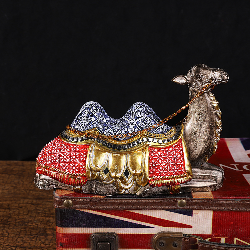 Resin Camel Model Decoration Crafts Office Study Camel Decoration Animal Crafts In Stock details Picture