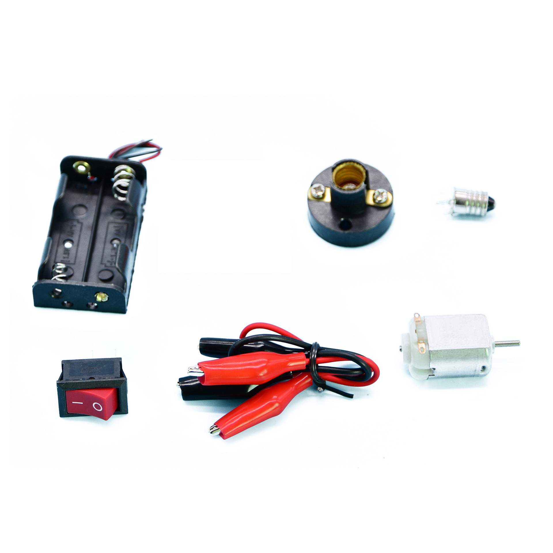 8-piece circuit set, scientific and educational circuit accessories, small technology production Fei Long Electrical Specification image