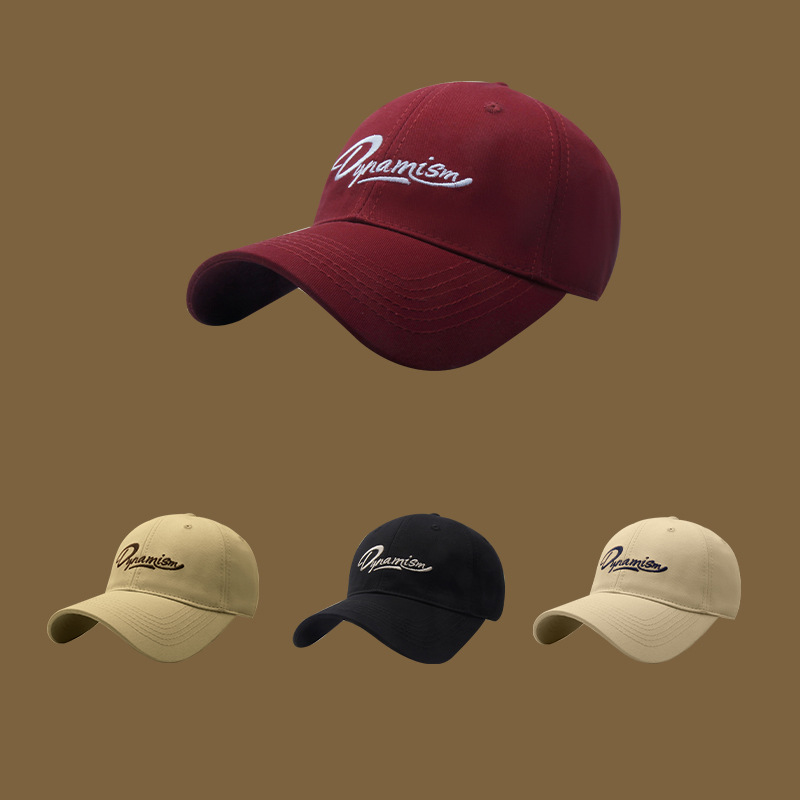 帽子新款韩版字母刺绣棒球帽春夏户外出游遮阳帽百搭显脸小鸭舌帽