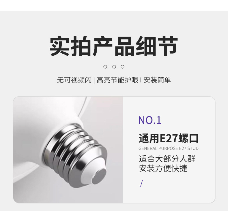Ultra-bright screw-socket energy-saving led bulb e27 household lighting bulb, high-power three-proof high-rich and handsome energy-saving bulb pic 18