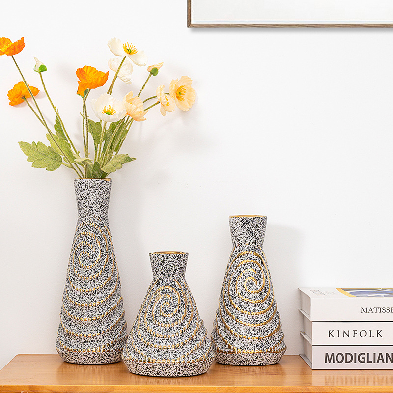 2024 New Amazon Vase Ins Style Nordic Ceramic Flower Ware Decoration Flower Arrangement Creative Soft Decoration Electroplating Vase Wholesale Vase Wholesale Ceramic Vase Simulation Flower Belt Vase Vase Application Scenario