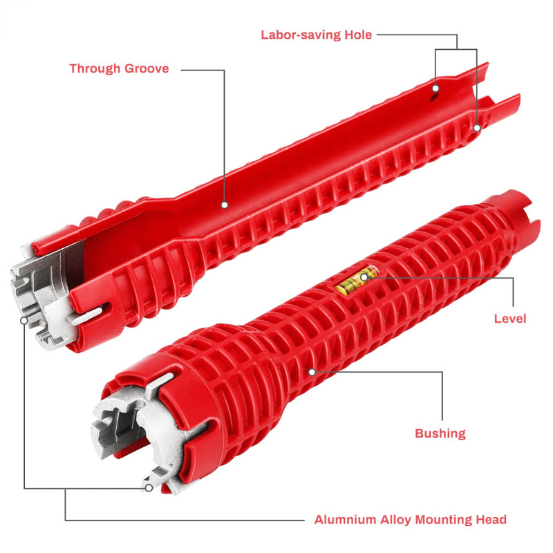 Bathroom Wrench Plumbing Installation Tool Multifunctional Household Water Pipe Faucet Angle Valve Sink Repair Removal Wrench details Picture