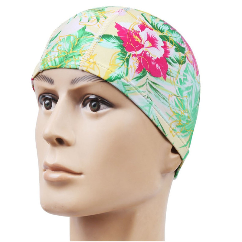 Natatorium Cloth Swimming Cap Adult Four Needle Six Thread Men And Women General Large Swimming Cap With Paper Card Equipment Wholesale Item Picture
