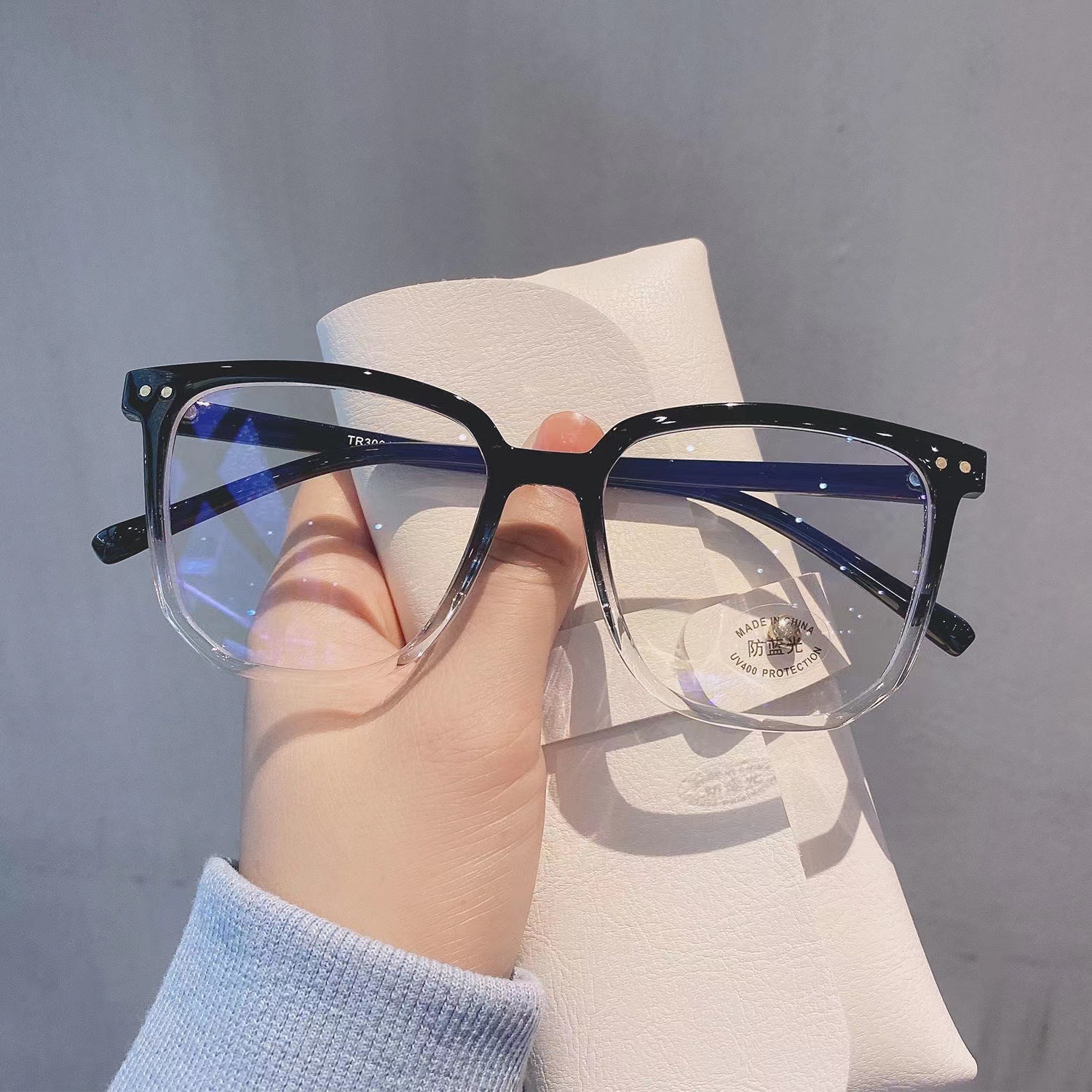 眼镜框批发平光镜防蓝光近视眼镜成品有度数方框眼镜男女同款现货详情图2