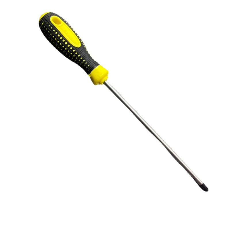 Lovan Alloy Steel Single-Purpose Screwdriver Flat-Cross Dual-Purpose 4-Inch Manual Screwdriver Driver Soft Rubber Handle Item Picture