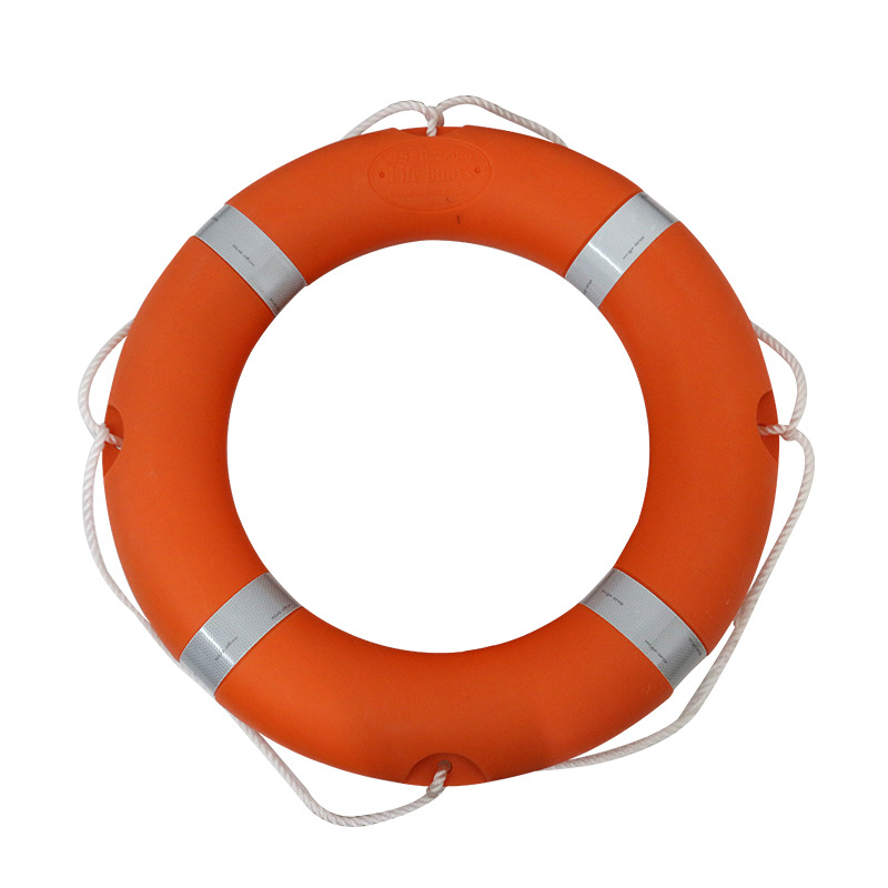 Plastic Life Buoy 2.5Kg Professional Marine Ccs Certified Adult And Children Swimming Ring Solid Flood Prevention Life Buoy Item Picture