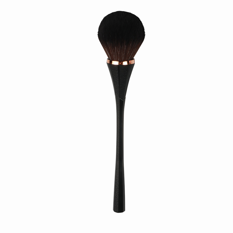 Flower Bride loose powder makeup brush, leather texture flower handle, soft nylon bristles, large blush loose powder makeup brush Item Picture