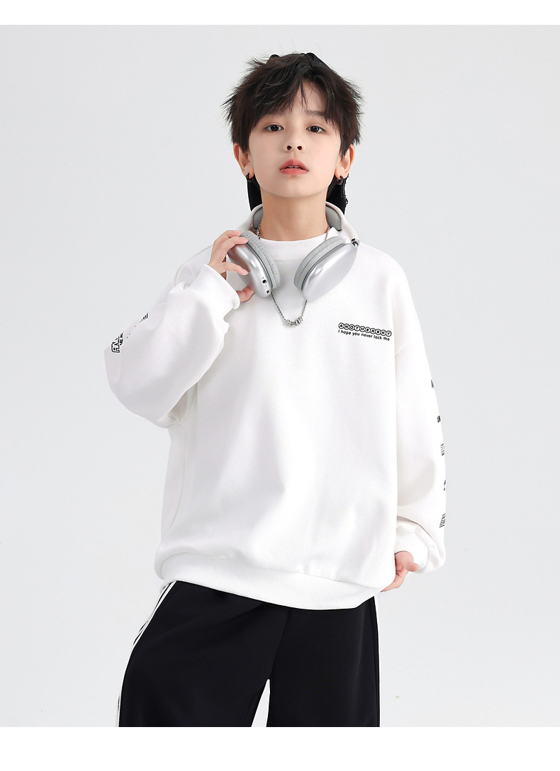 男童春装时尚运动休闲卫衣2026新款中大童服装儿童装秋冬宽松上衣详情15