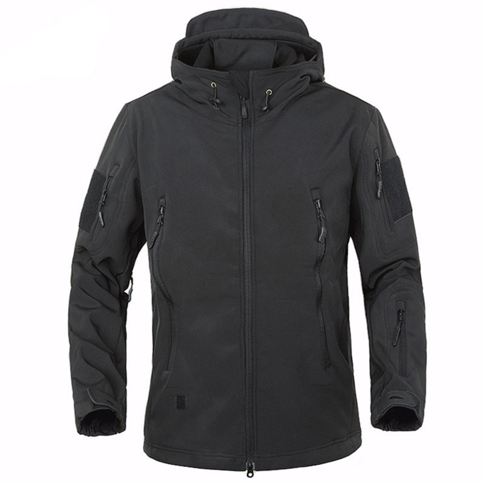 Men's Fleece Waterproof Work Clothes Wholesale Riding Mountaineering Soft Shell Camouflage Tactical Outdoor Camouflage Jacket Item Picture
