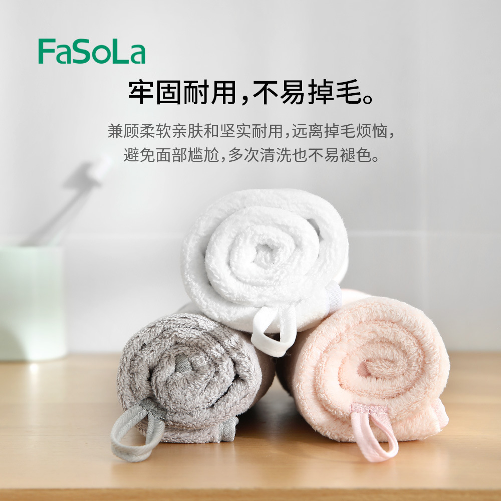 FaSoLa房可爱擦手巾挂式超强吸水性好珊瑚绒加厚擦手巾抹布洗碗布详情图4