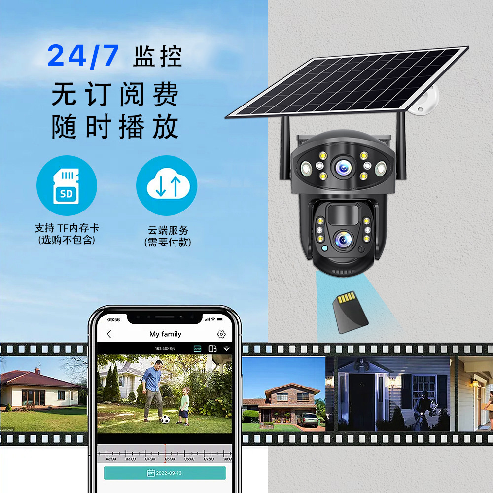 监控摄像机实物图