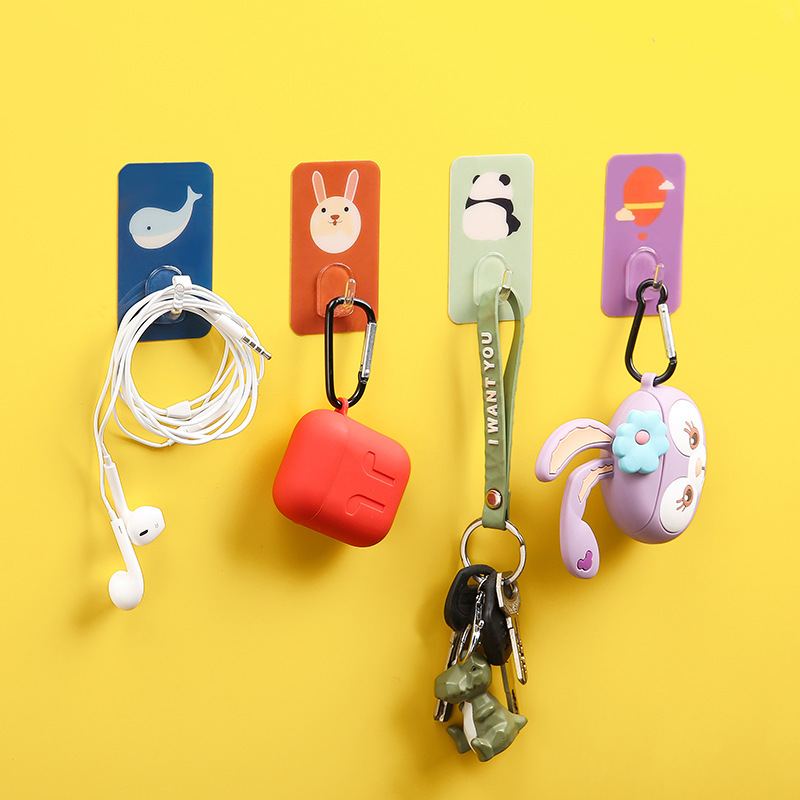 Punch Free Cartoon Hook Cute Hook Wholesale Strong Kitchen Bathroom Coat Hook Traceless Hook Hook details Picture