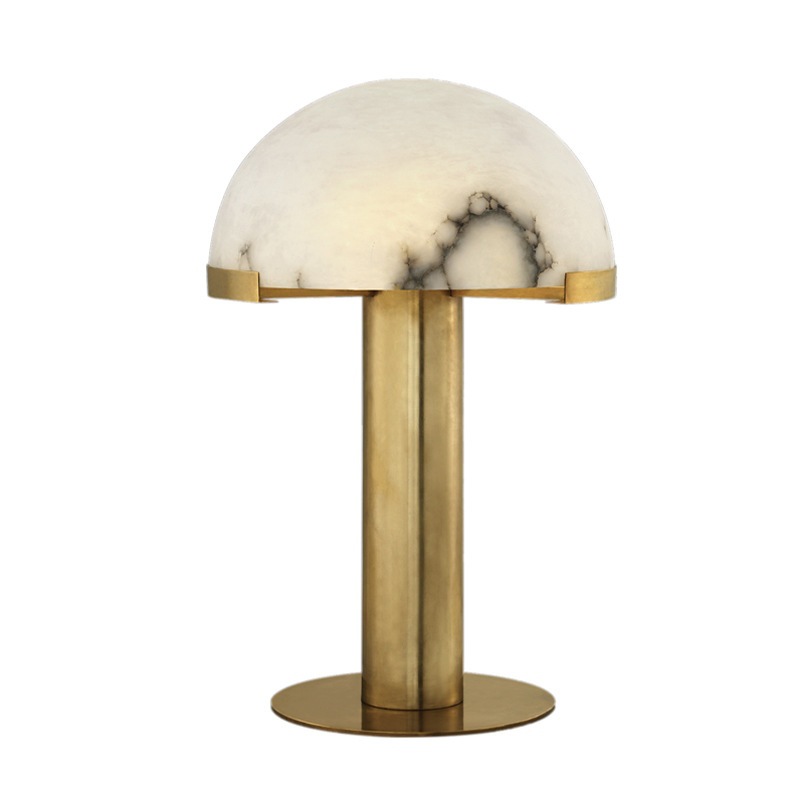 Postmodern natural marble living room table lamp art Bedside bedroom designer model room bedside table lamp