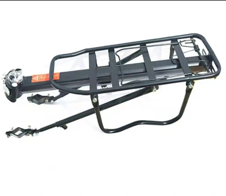Carbon steel semi-quick strip mountain bike rear rack Bike clothes chair rack Load rack tail rack with reflective outdoor thumbnail