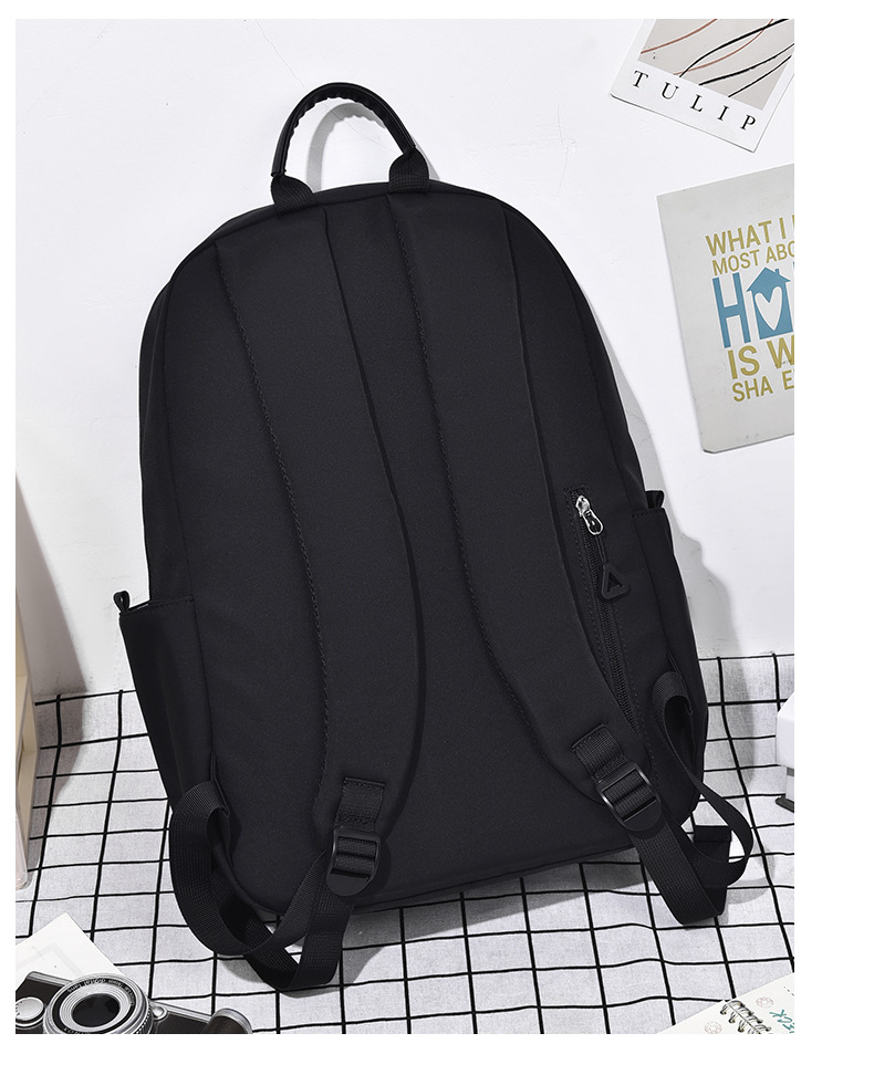 New 14-inch Korean-style simple backpack, large capacity for students, junior high school, senior high school and college students, casual style wholesale pic 33