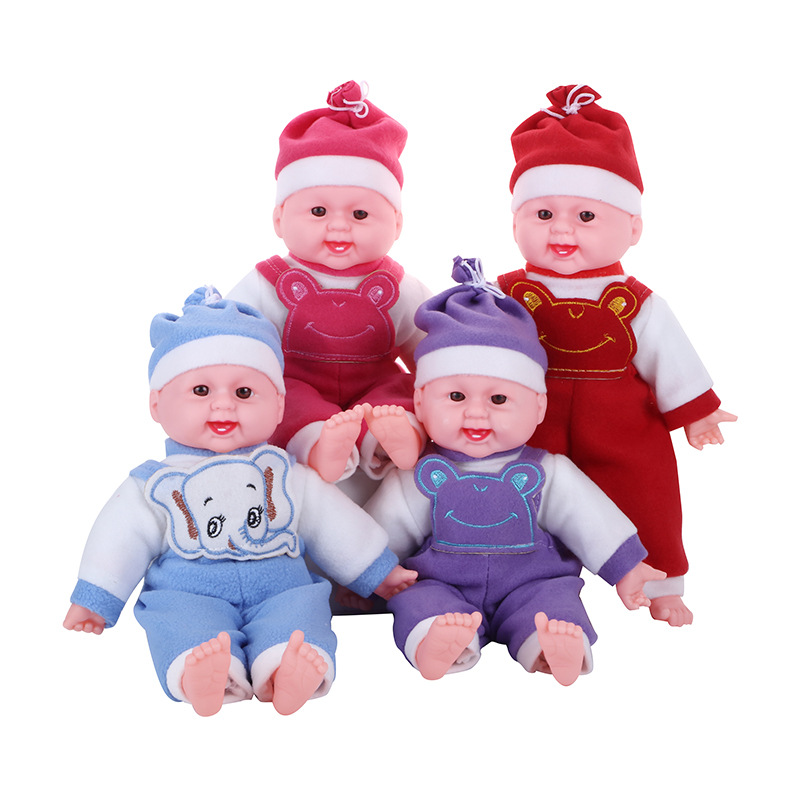 Suspenders Baby Early Education Touch Toy Vinyl Doll Children's Birthday Festival Gift Spot Wholesale details Picture