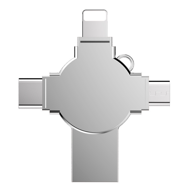 Wholesale of 128G Cross USB flash drives, suitable for Apple TYPE-C and Android computers, 256G high-speed quad-in-one mobile phone USB flash drives Specification image