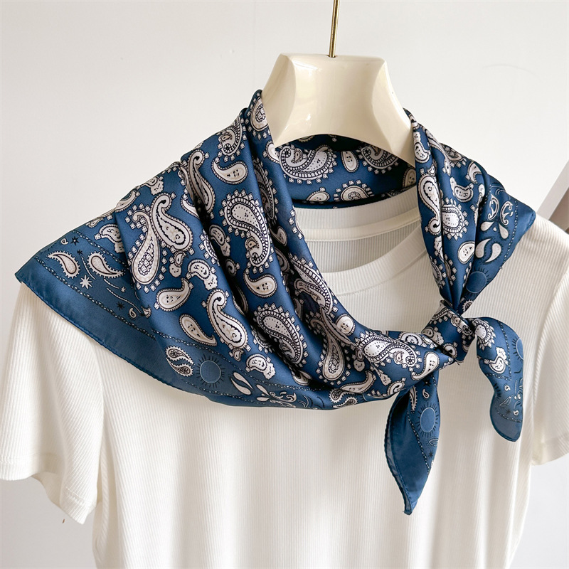 Simple Cashew Nut Butterfly Pattern Scarf Women's Spring/Summer Scarf Travel Sun Protection Shawls All Match Decorative Scarf Career