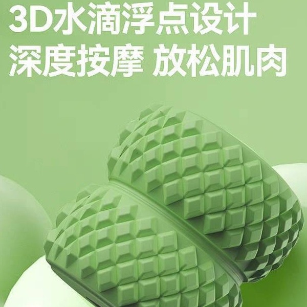 环形夹腿器瘦腿滚轮腿部按摩器狼牙棒按摩滚轴瘦大腿小腿放松手臂产品图