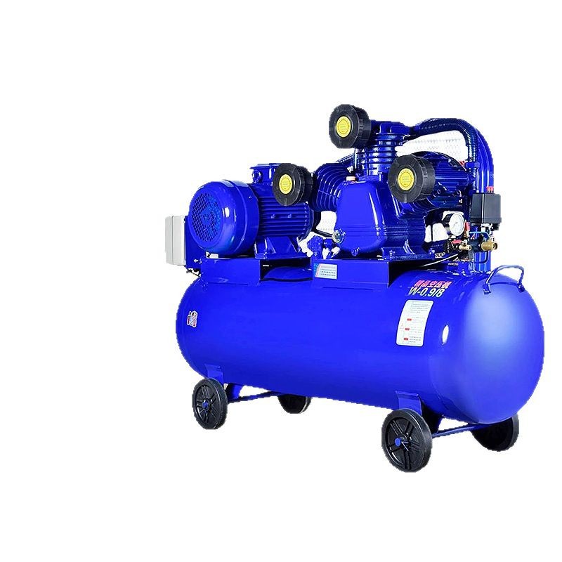 Bison belt-driven air compressor, industrial variable frequency 7.5w small high-pressure air pump, spray painting woodworking compressor Item Picture