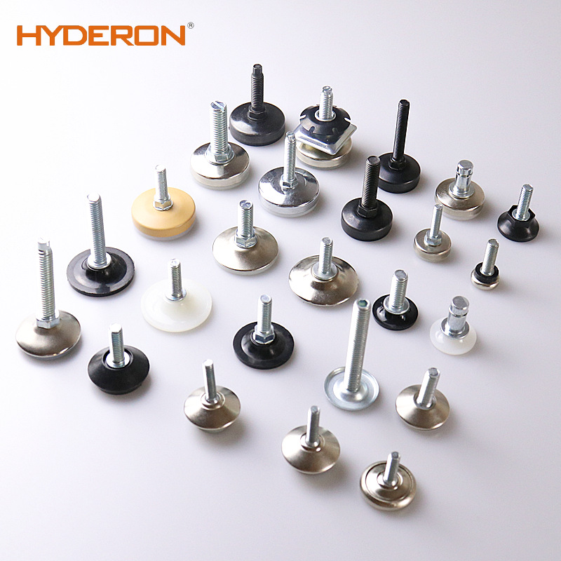 < Factory Direct Sales > High-strength plastic riveted adjustable feet, moisture-proof height-increasing adjustable foot pads, furniture leveling feet details Picture