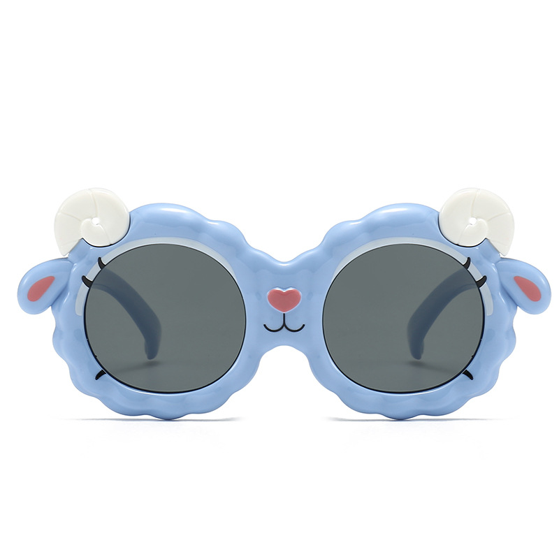 Children's Sunglasses Cartoon Sheep Children's Mirror Sunglasses Polarizing Mirror Student Sunglasses Sunshade Mirror For Children 8-127 Item Picture