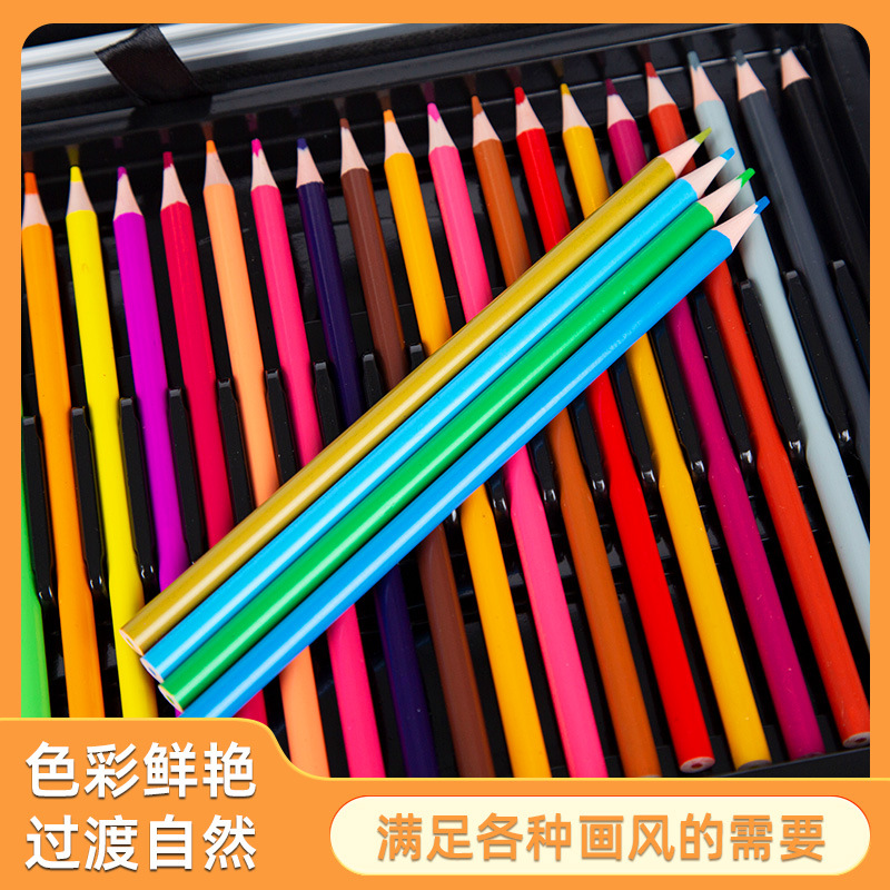 145 Children's watercolor pen art painting stationery gift box crayons do not dirty hands oil painting stick pen set wholesale Application Scenario